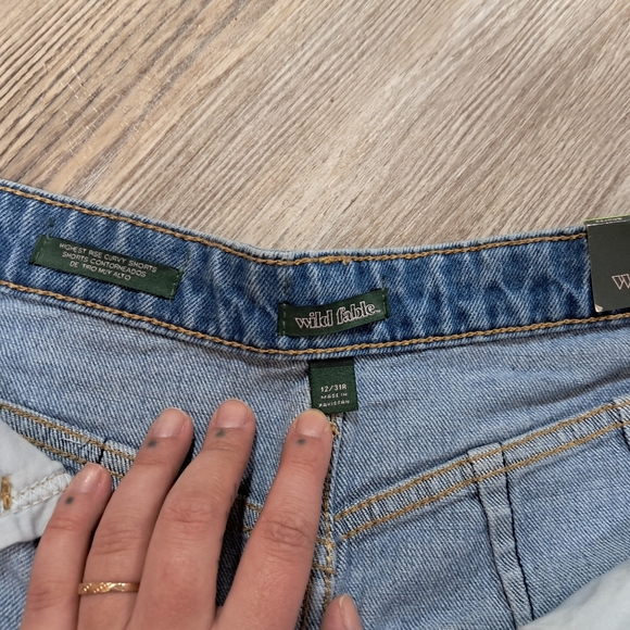 NWT Wild Fable Highest Rise Curvy Embroidered Shorts - Picture 4 of 4